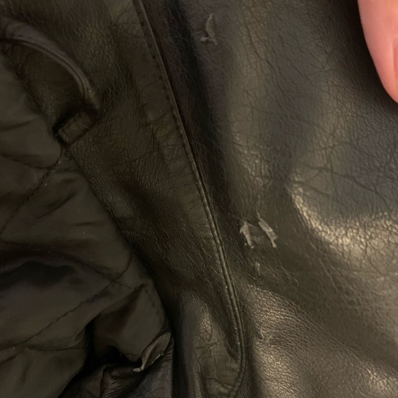 Faux leather jacket from TOPMAN - small - *has some rips back of the collar* - Picture 8 of 11